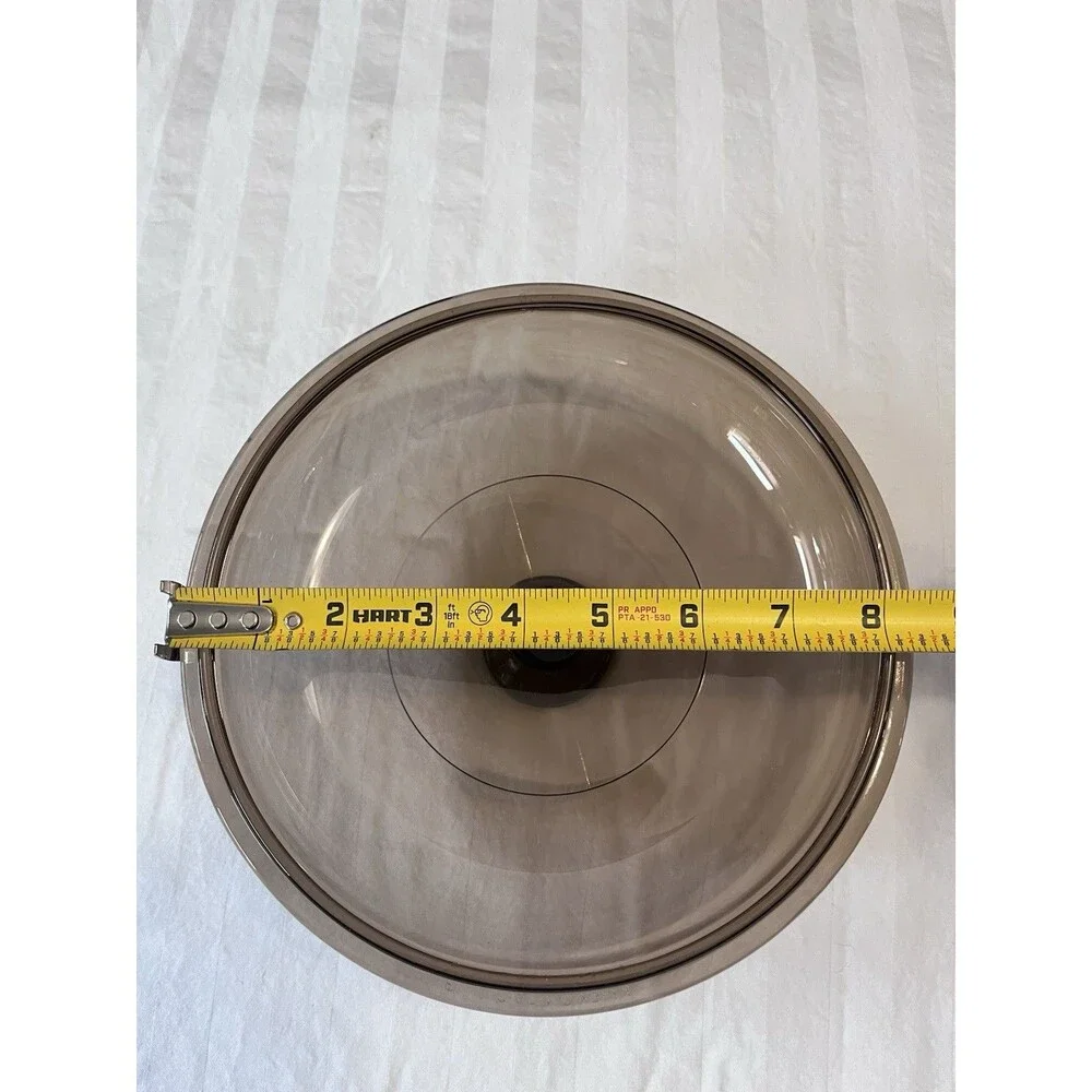 Pyrex Vision V-2.5-C Amber Glass Lid Replacement Corning Cookware V2.5C 8.5
